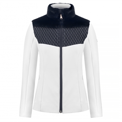 Polaire   soft shell Poivre blanc Hybrid fleece jacket