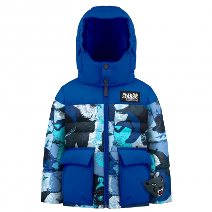 Synthetic down ski jacket